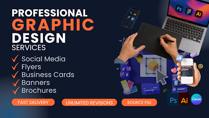 design social media graphics, ads and branding content