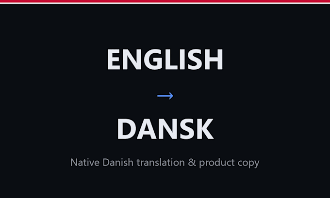 translate english product descriptions into danish