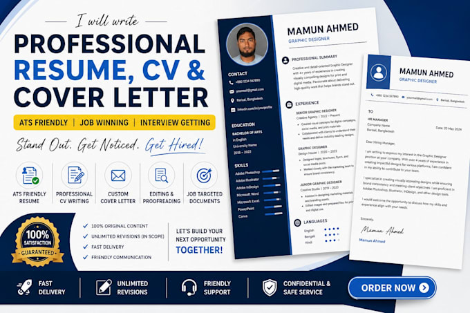 write an ats friendly resume