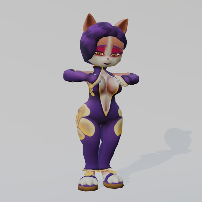 create a lowpoly 3d model for your game or animation