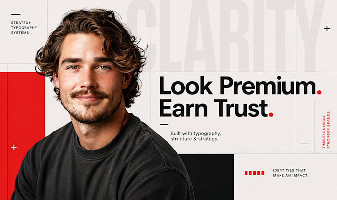 create a clean swiss style brand identity