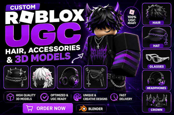 design custom roblox ugc faces, dynamic heads,
