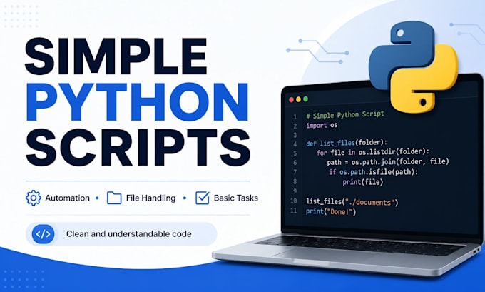 write a simple python script for your task