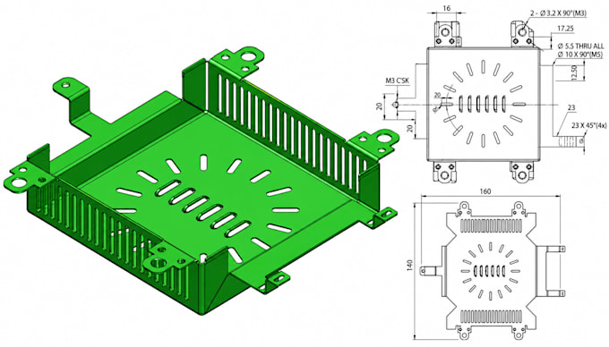 create professional sheet metal designs for manufacturing