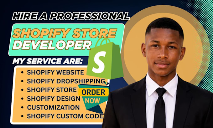 build, design, redesign shopify website and dropshipping