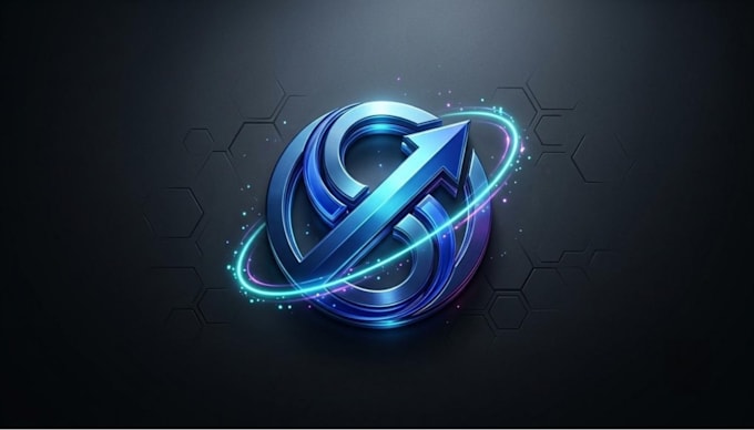 design a modern 3d app icon or profile logo