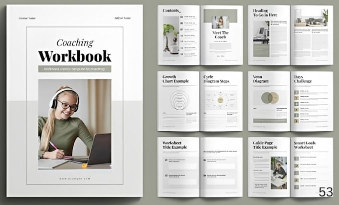 write a coaching workbook, client guide and training manual