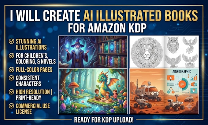 create ai illustrated books for amazon kdp