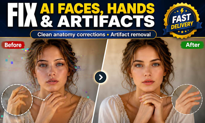 fix ai faces hands anatomy and artifacts