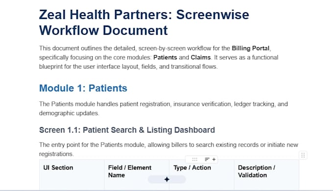 write functional flow and requirements documents