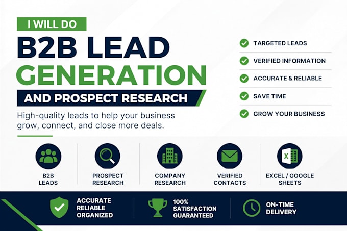 do b2b lead generation and prospect research