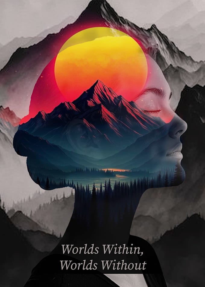 create stunning double exposure poster design