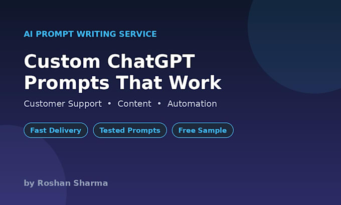 write custom chatgpt ai prompts for your business