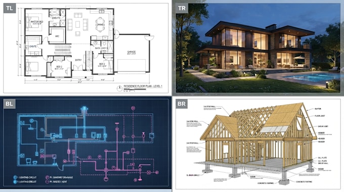 create professional residential construction drawings