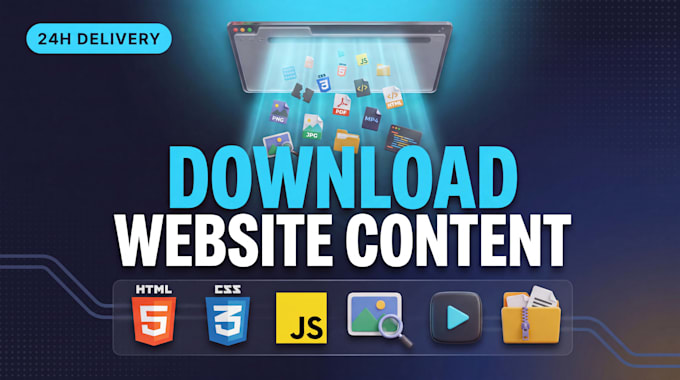download any webpage or static website with all contents