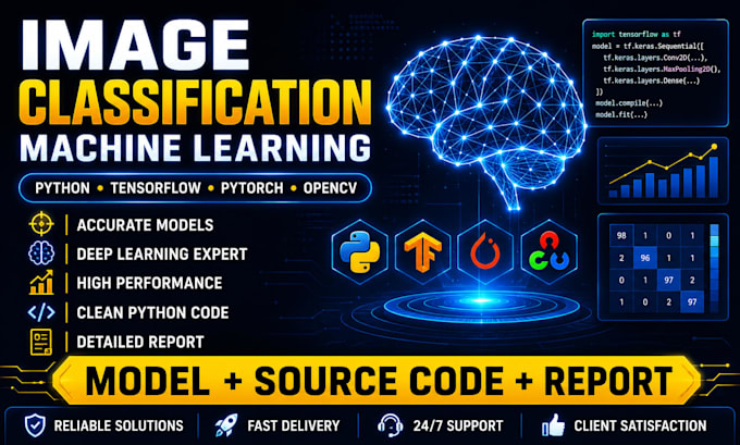 build image classification and machine learning models in python