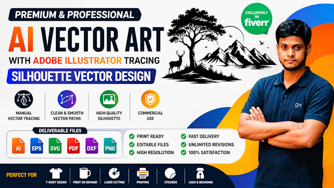 create ai vector tracing and silhouette art