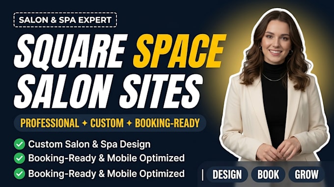 design a squarespace website for your salon or spa