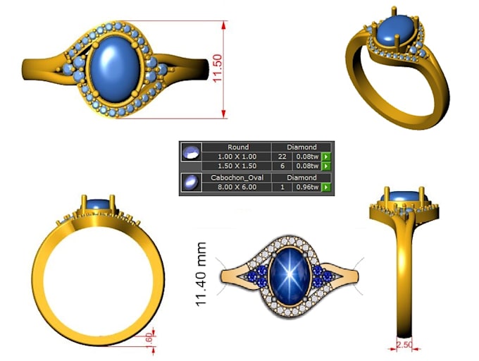 jewelry cad designer ring pendent earring