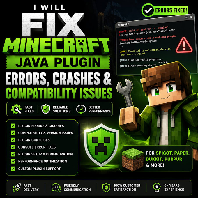 fix minecraft java plugin errors crashes and compatibility issues