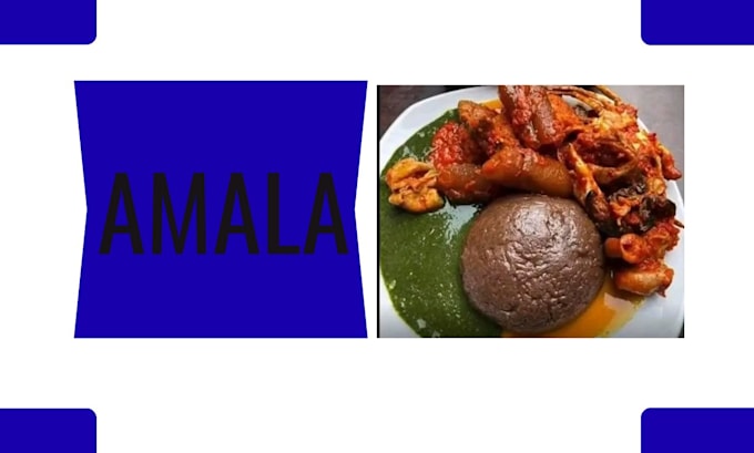 prepare delicious amala, ewedu with assorted meat