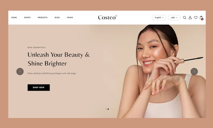design skincare website beauty website skincare shopify beauty store