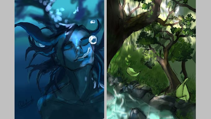 create a unique stylized character illustration