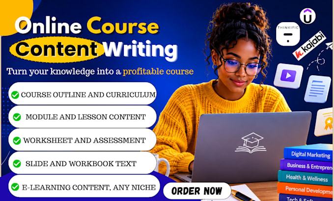 create online course content instructional design lesson plans PPT course slides
