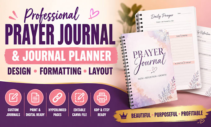 prayer journal design journal planner design journal formatting journal design