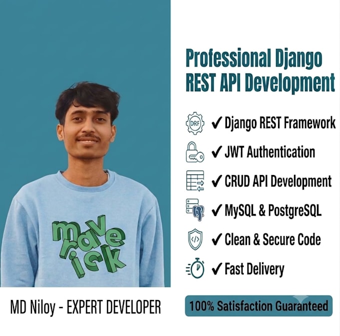 develop django rest API with jwt authentication and mysql
