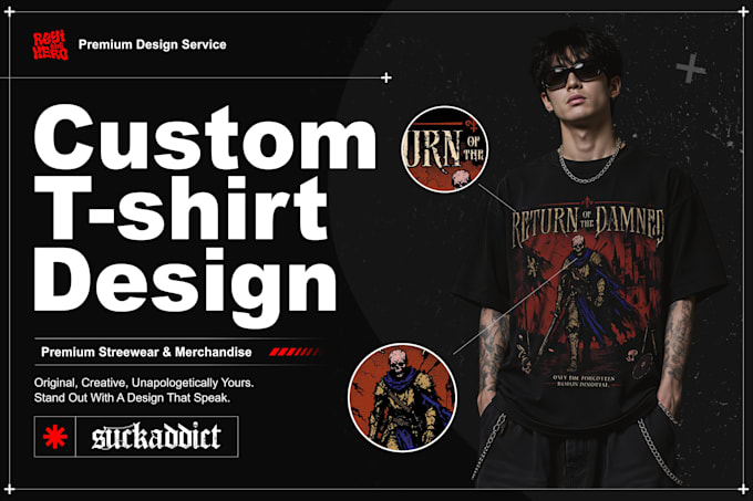 create unique custom apparel artwork