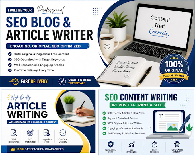 write SEO optimized blog posts and articles