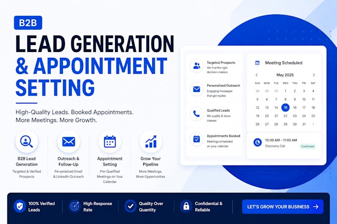 am your b2b lead generation, appointment setting and cold outreach for sales