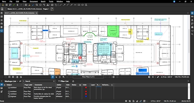 provide professional construction material takeoffs using bluebeam revu