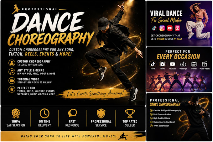 create professional dance choreography twerk dance for your song