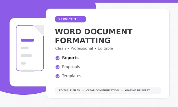 professionally format, edit and design your microsoft word document