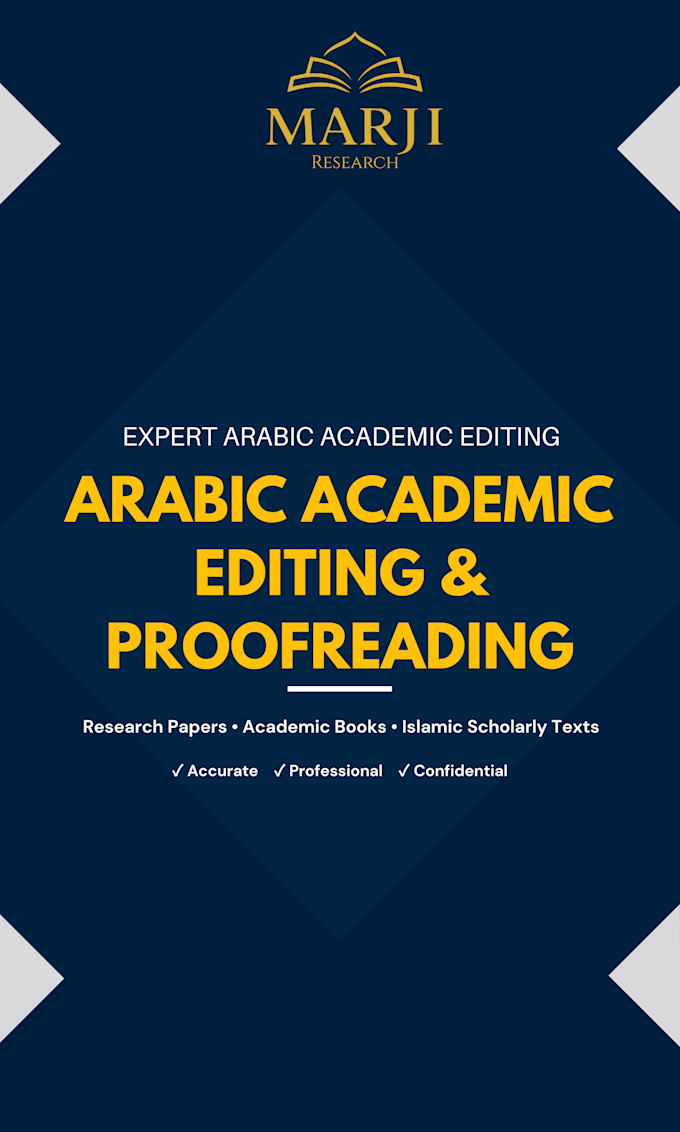 edit and proofread arabic academic texts