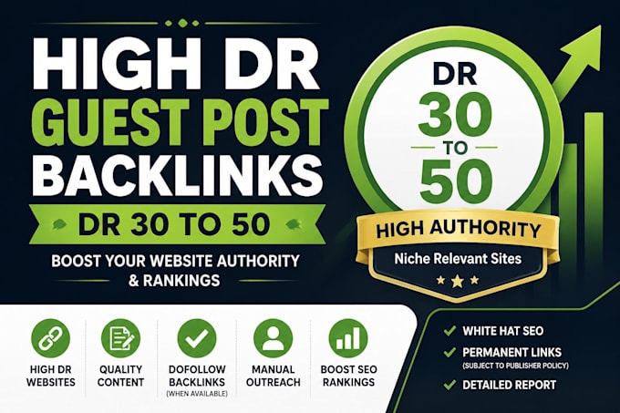 do guest posting on high da DR traffic websites
