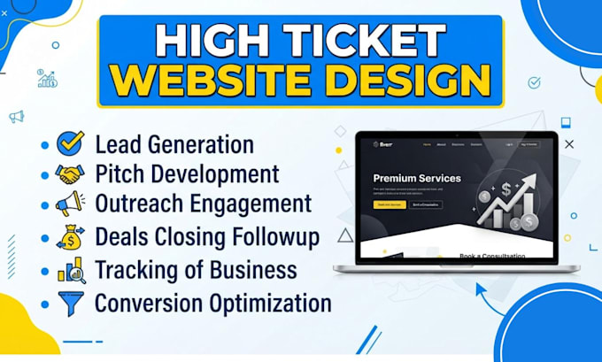 design high ticket wordpress website for lead generation conversion optimization