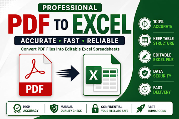 convert PDF to editable excel spreadsheet