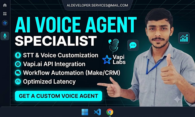 develop ai voice agent and workflow automation with vapi ai for your business