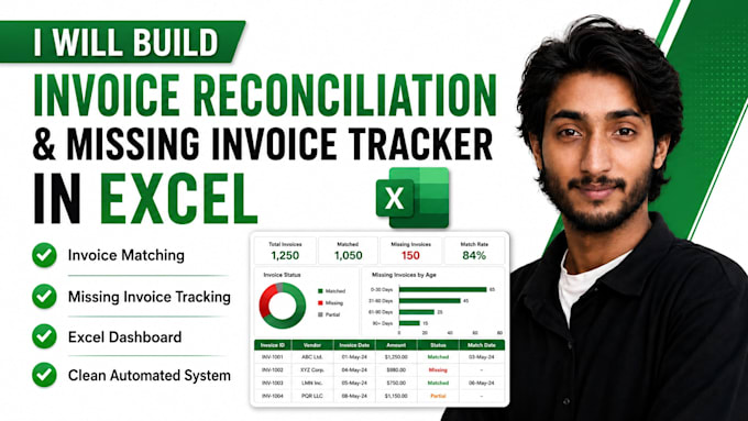 build an invoice reconciliation and missing invoice tracker in excel