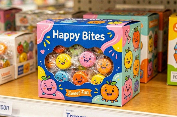 design creative box, pouch and label packaging design