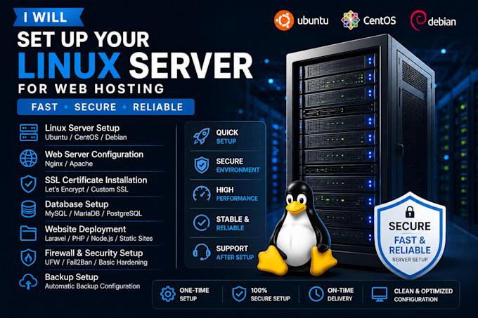 setup linux server for your website