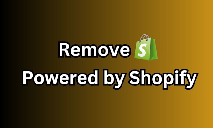 remove powered by shopify from shopify website footer