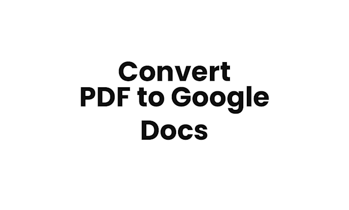 convert PDF to word, google docs, powerpoint etc