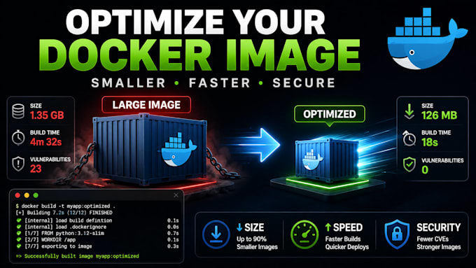 optimize your docker image for faster and smaller deployments