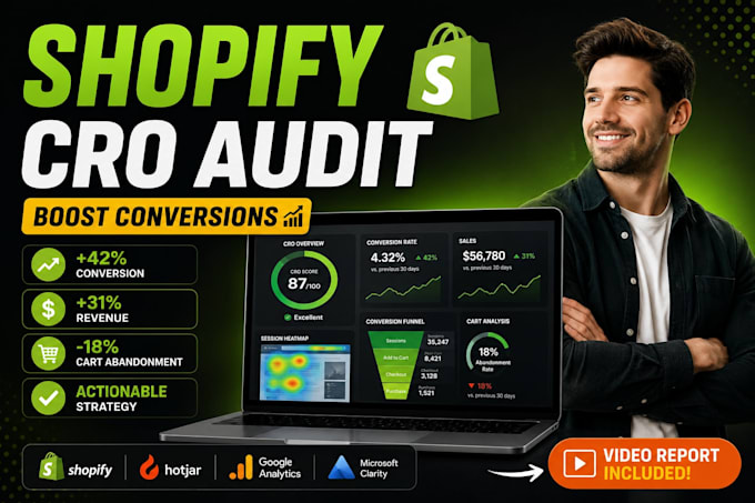 do shopify cro audit, shopify audit, conversion rate optimization to boost sales