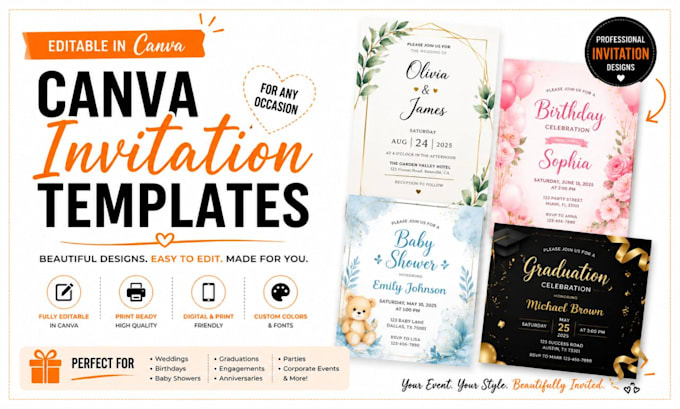 create digital wedding invitation wedding invitation design and canva invitation