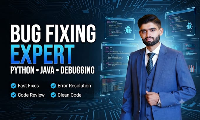 debug and fix python, java, and programming errors